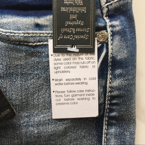 EARL JEAN Slim Boot Cut with Rhinestones and Studs - Picture 6 of 8